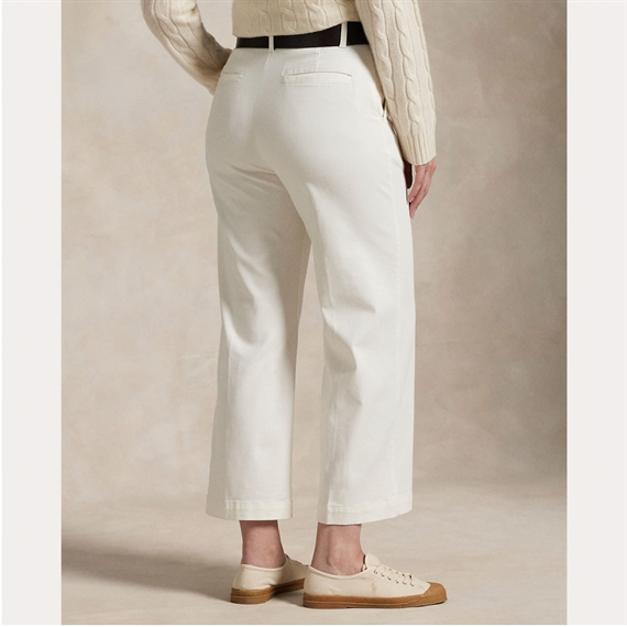 Polo Ralph Lauren Chino Wide-leg Trousers, Warm White